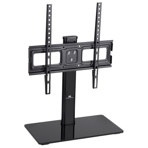 Maclean MC-450 Universal TV Stand for TV Cabinet max. 40kg, max. VESA 400x400 32-65  Tempered Glass Base 3-Level Height
