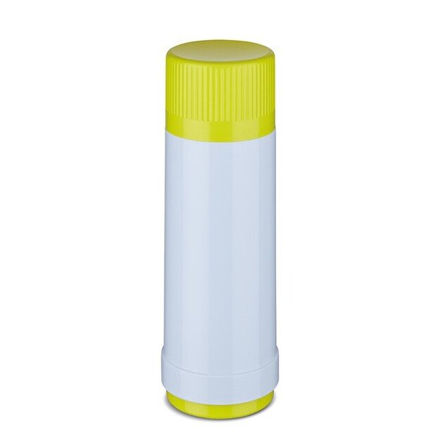 ROTPUNKT Glass thermos, capacity 0.750 l, polar-el.-summer squash (white-yellow)