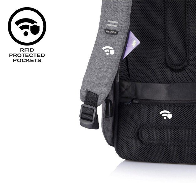 XD DESIGN ANTI-THEFT BACKPACK BOBBY HERO XL GREY P/N: P705.712