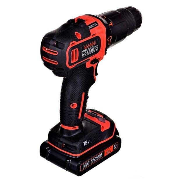 Suktuvas gręžtuvas akum. 18V BDCHD18BAFC-QW BLACK&DECKER