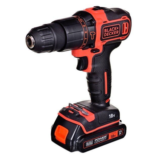 Suktuvas gręžtuvas akum. 18V BDCHD18BAFC-QW BLACK&DECKER