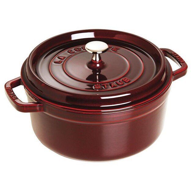 STAUB CAST IRON ROUND POT 40509-359-0 - 5,2 LTR GRENADINE