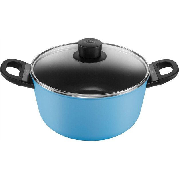 2H pot with lid 24 cm blue