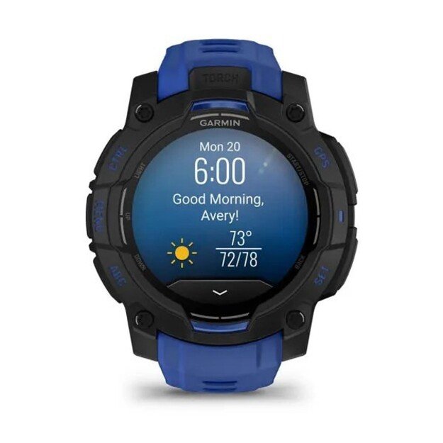 Garmin Instinct 3 3.05 cm (1.2 ) AMOLED 45 mm Digital 390 x 390 pixels Black GPS (satellite) 9