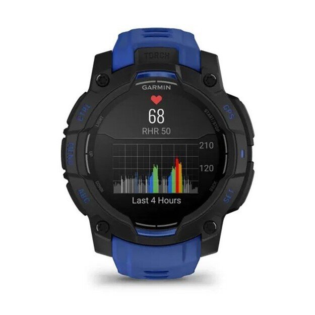 Garmin Instinct 3 3.05 cm (1.2 ) AMOLED 45 mm Digital 390 x 390 pixels Black GPS (satellite) 11