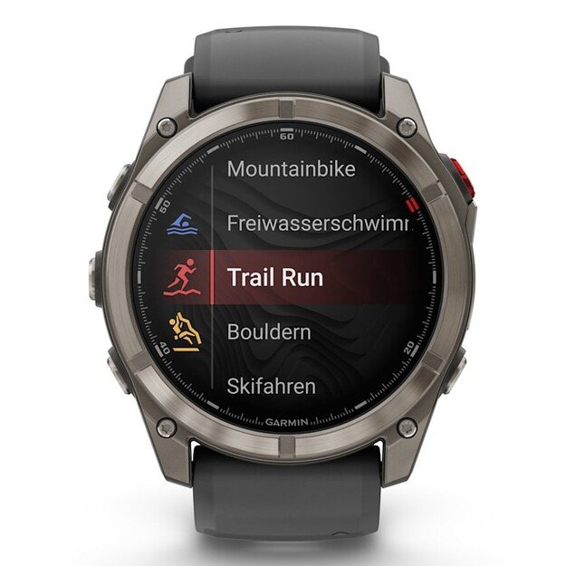 Garmin fēnix 8 Pro 3.56 cm (1.4 ) AMOLED 51 mm Digital 454 x 454 pixels Touchscreen Graphite, Titanium Wi-Fi GPS (satellite)