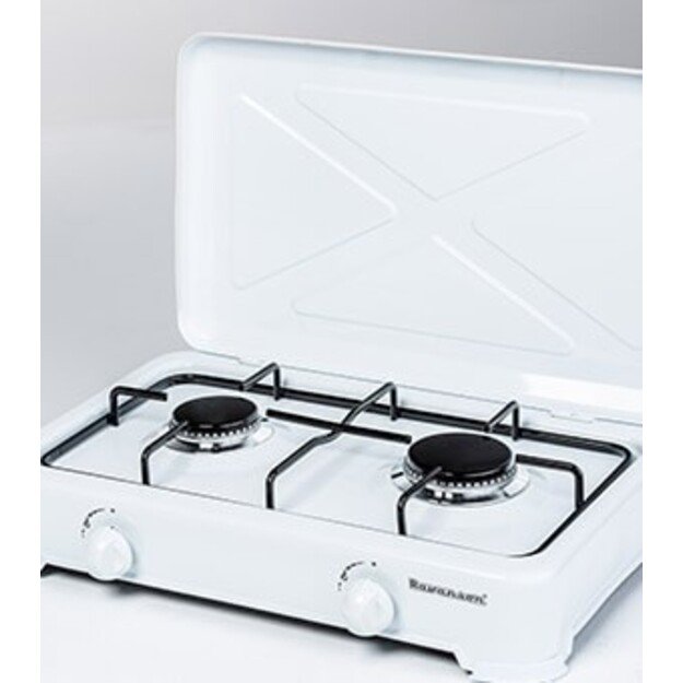 Ravanson K-02T hob White Countertop Gas 2 zone(s)