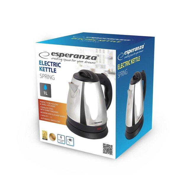 Esperanza EKK116S Electric kettle 1 L 1350 W Silver