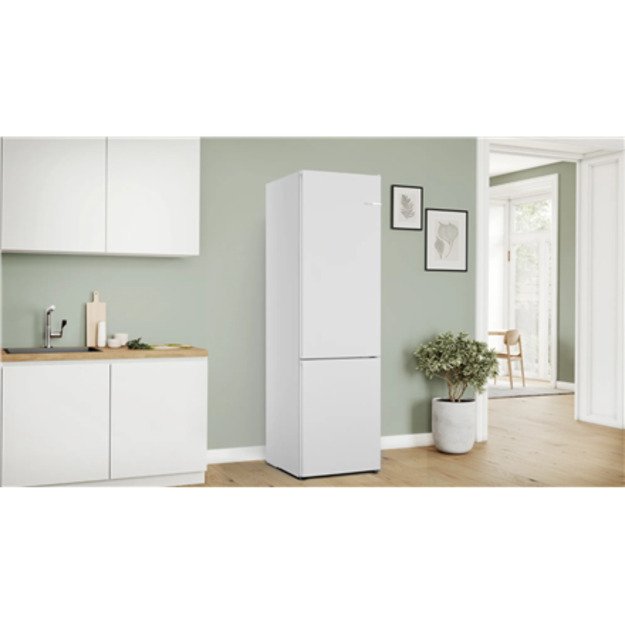 Bosch | Refrigerator | KGN392WDF Series 4 | Energy efficiency class D | Free standing | Combi | Height 203 cm | No Frost system