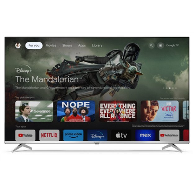 Sharp | 55GP6260E | 55  (139cm) | Smart TV | Google TV | 4K UHD QLED