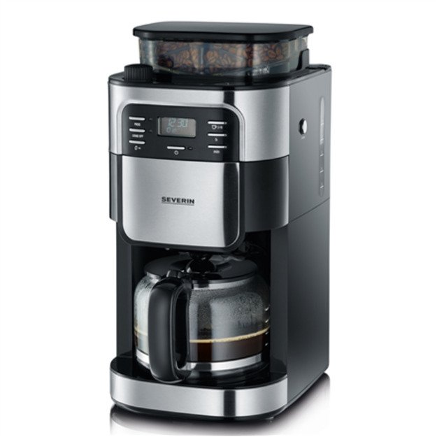 Severin Coffee maker with grinder 4810 Drip, 1000 W, Inox/ black