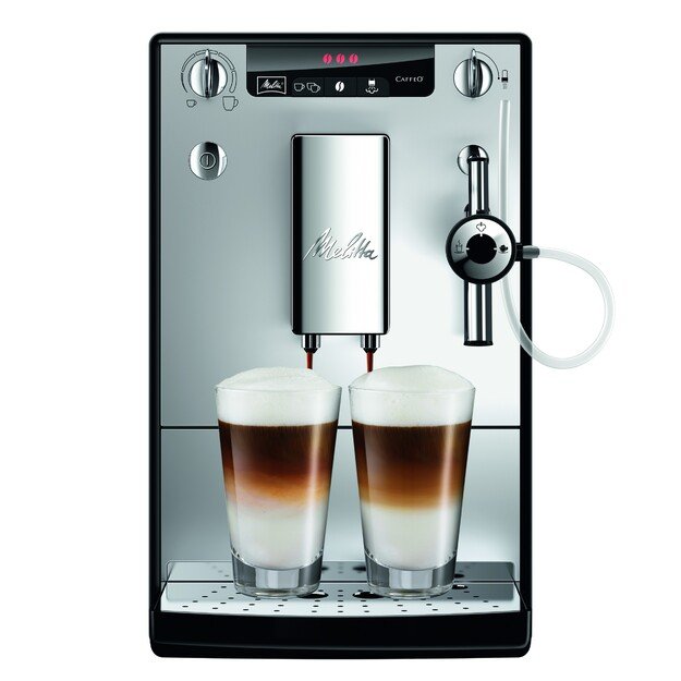 MELITTA E957-203 SOLO&ampPERFECT MILK automatinis kavos aparatas, sidabrinė