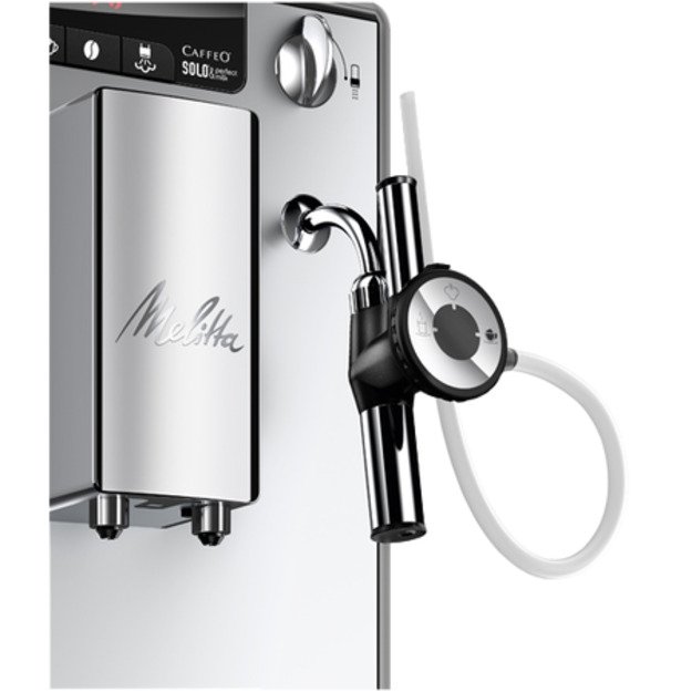 MELITTA E957-203 SOLO&ampPERFECT MILK automatinis kavos aparatas, sidabrinė