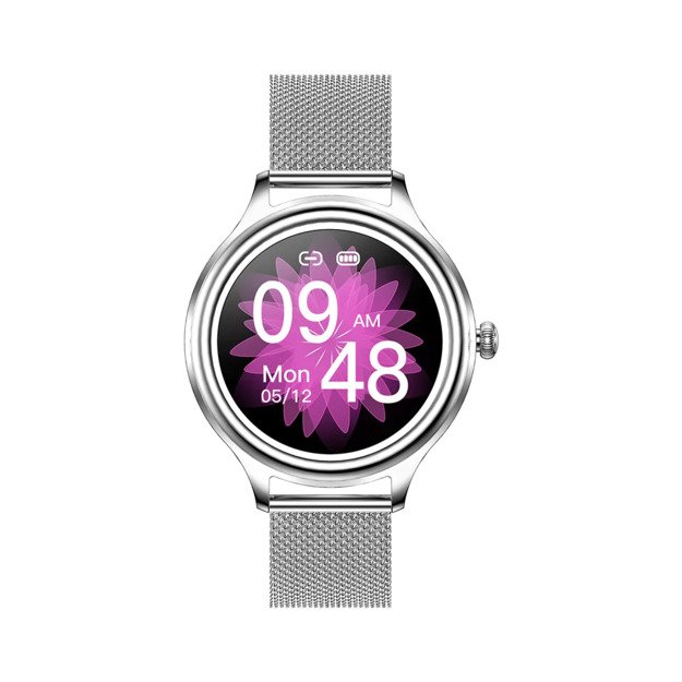 Kumi K3 silver smartwatch