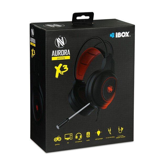 HEADSET I-BOX X3 GAMING, LED