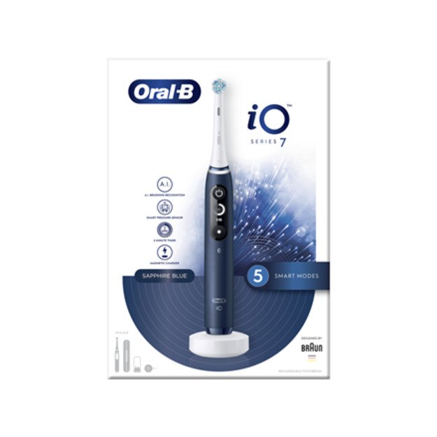 Braun Oral-B Elektrinis dantų šepetėlis iO7 Saphire BL