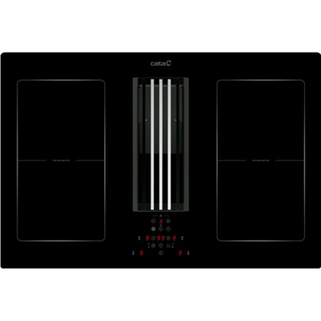 Black | Touch | 4 | CATA | IAS 770 | Induction hob with built-in hood