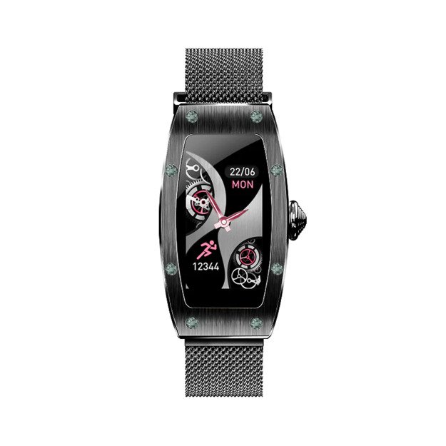 Kumi K18 Svarovski smartwatch black