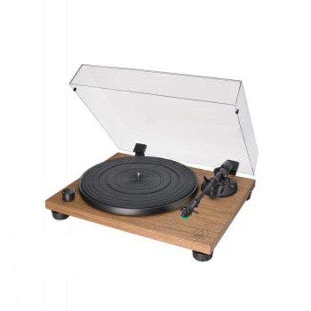 AUDIO-TECHNICA MANUAL BELT DRIVE WOOD BASE TURNTABLE