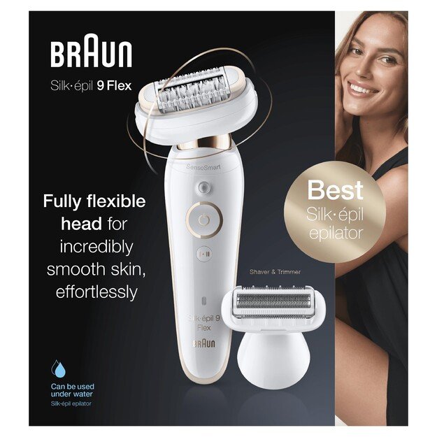 Braun Silk-épil 9 9002 epilator 40 tweezers White,