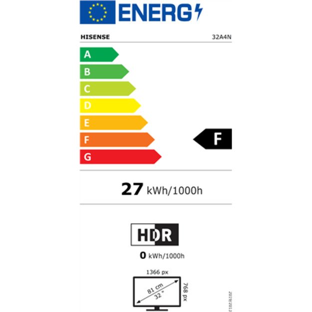 Hisense 32A4N TV 81.3 cm (32 ) HD Smart TV Wi-Fi Black 200 cd/m²