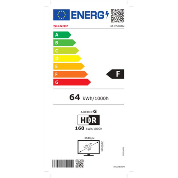 Sharp 50GR8265E | 50  | Smart TV | Google TV | 4K Ultra HD