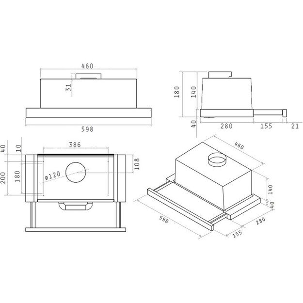 ELICA TT14 LUX BL/A/60, PRF0201276