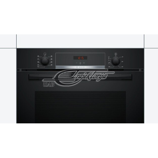 Oven electric for installation BOSCH HBA534EB0 (Electronic, Knob, 3400W, Black)