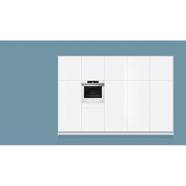 Siemens HB634GBW1 oven 71 L A+ Stainless steel, White