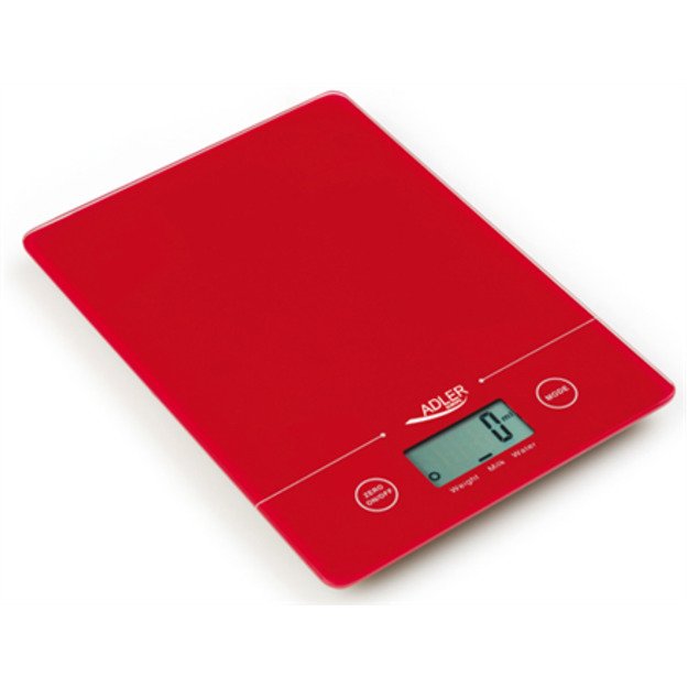 Adler | Kitchen scales | AD 3138 | Maximum weight (capacity) 5 kg | Graduation 1 g | Red