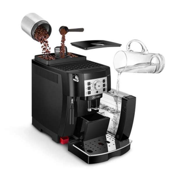 Delonghi | Coffee Maker | ECAM22.112.B Magnifica S | Pump pressure 15 bar | Built-in milk frother | Automatic | 1450 W | Black