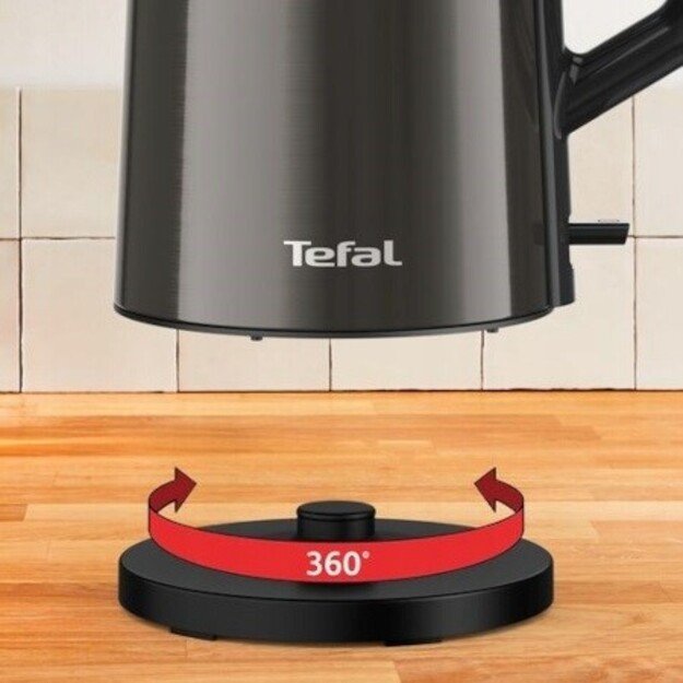 TEFAL | Kettle | KI583E10 | Electric | 2000 W | 1.7 L | Stainless Steel | 360° rotational base | Black