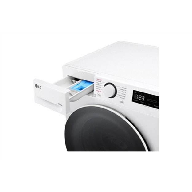 LG | Washing machine with dryer | F4DR510S0W | Energy efficiency class A-10%