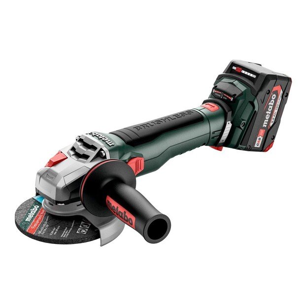 METABO. ANGLE GRINDERWB 18 LT BL 11-125 QUICK 2x5,2Ah METABOX