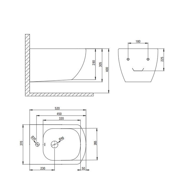 Pakabinama bidė Deante Anemon CDZ_6BPW 1