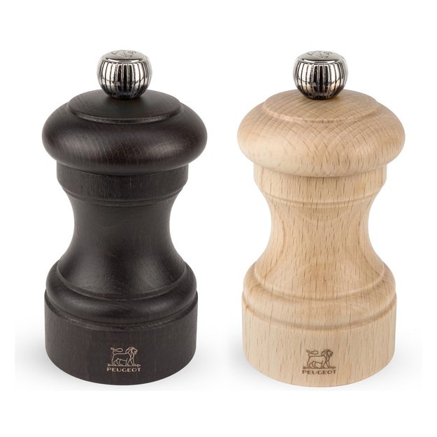 Salt and pepper grinder set, 10 cm, chocolate, Bistro