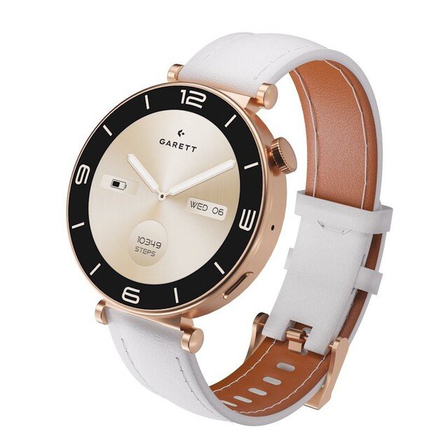 I&scaron;manusis laikrodis su lietuvi&scaron;ku meniu Garett Rose Gold Mesh steel 7