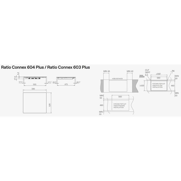 ELICA RATIO CONNEX 604 PLUS BL 1