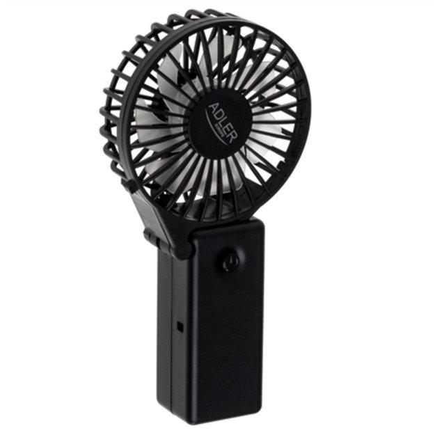 Adler Foldable mini fan | AD 7336 | Desk fan | Black | Diameter 6.5 cm | Number of speeds 1 5