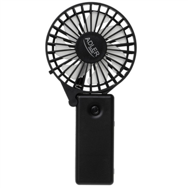 Adler Foldable mini fan | AD 7336 | Desk fan | Black | Diameter 6.5 cm | Number of speeds 1 6