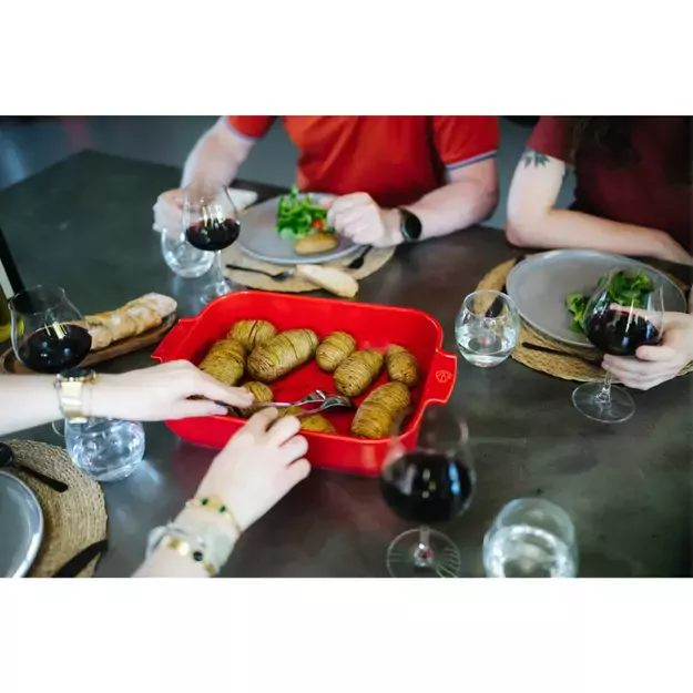 PEUGEOT APPOLIA stačiakampis indas 40 cm rauduonas 1