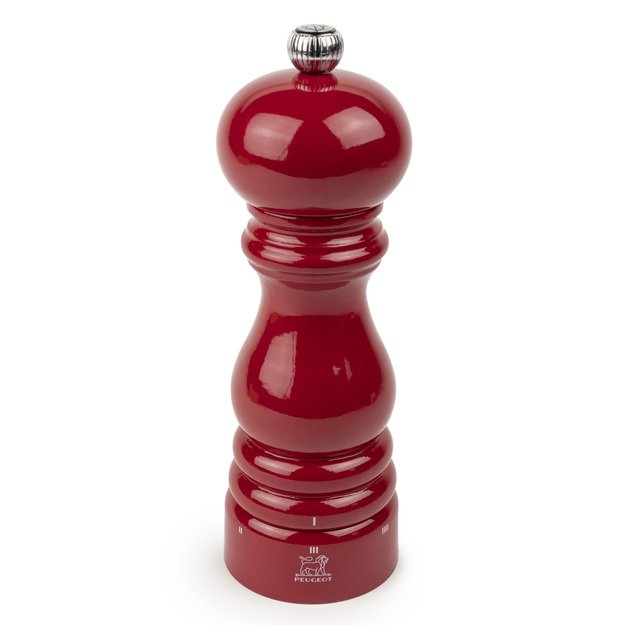Pepper grinder, 18 cm, Red Passion Lacquer, Paris