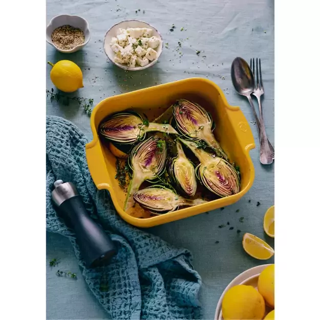 PEUGEOT APPOLIA kvadratinis indas 21 cm geltonas 1