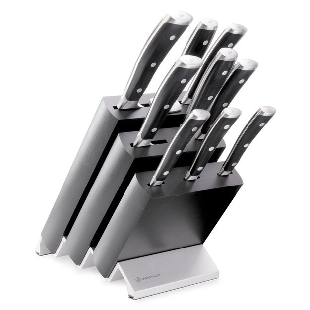 Knife block, 9-piece, Classic Ikon