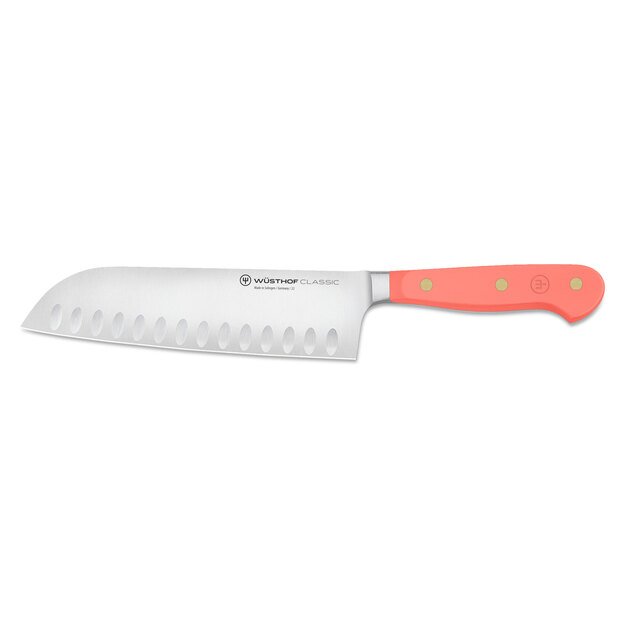 Santoku knife, 17 cm, peach, Classic Colour