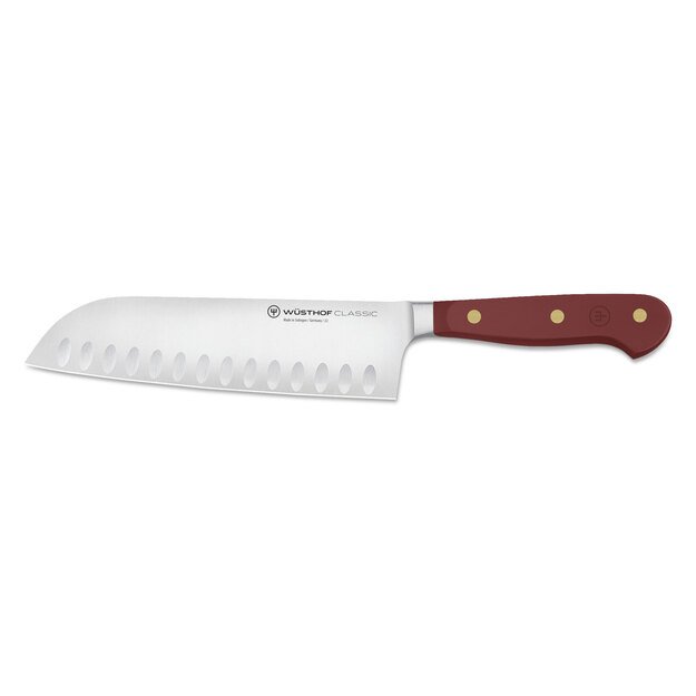 Santoku knife, 17 cm, brown, Classic Colour