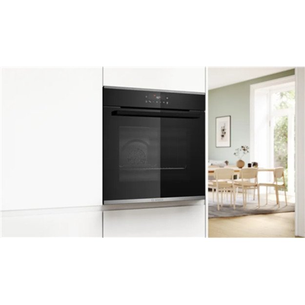 Bosch Oven | HBA272BB3 | 71 L | Electric | Pyrolysis/Hydrolytic | Touch control | Height 59.5 cm | Width 59.4 cm | Black 3
