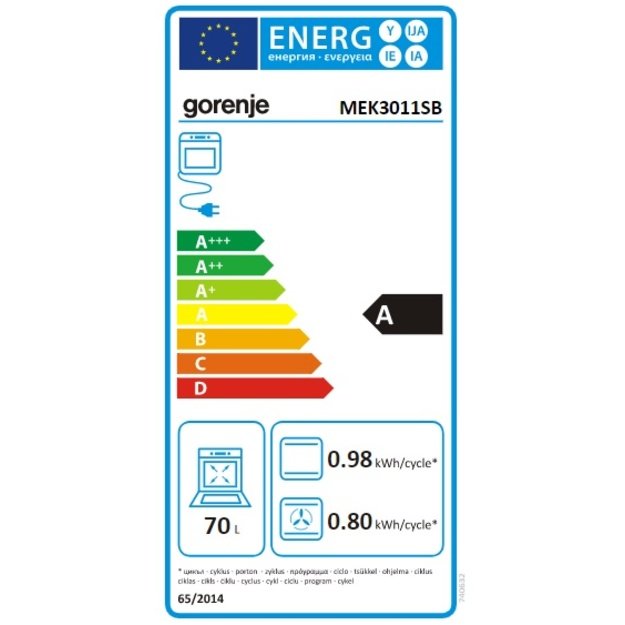 GORENJE MEK301​1SB
