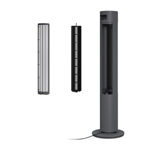 Duux Fan | Elevate | Tower Fan | Gray | Diameter 29 cm | Number of speeds 12 | Oscillation | 4-40 W 5