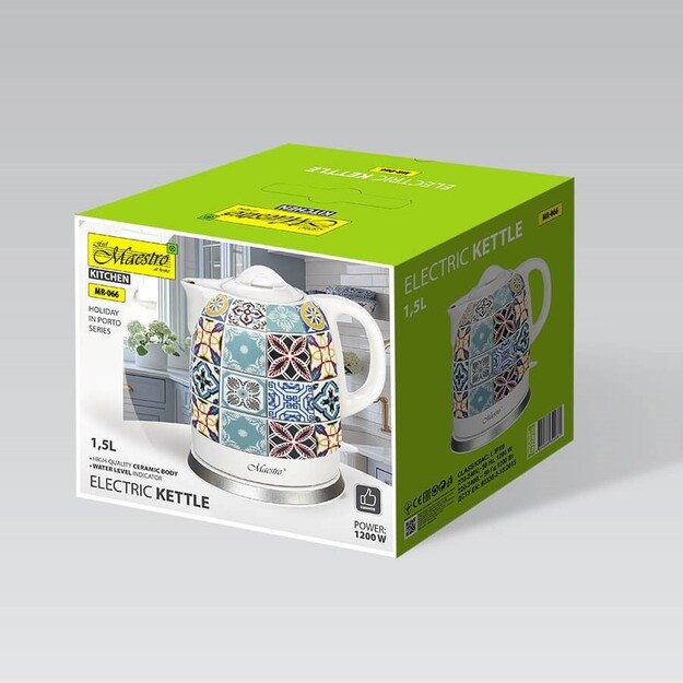 Ceramiczny czajnik elektryczny MR-066-PORTO MAESTRO 2